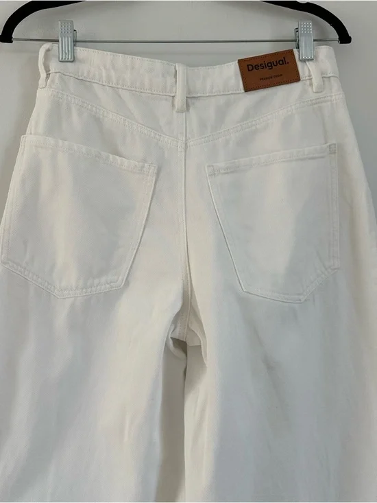 DESIGUAL Wide Leg Jeans EU 36/ US 4 - Picture 7 of 15
